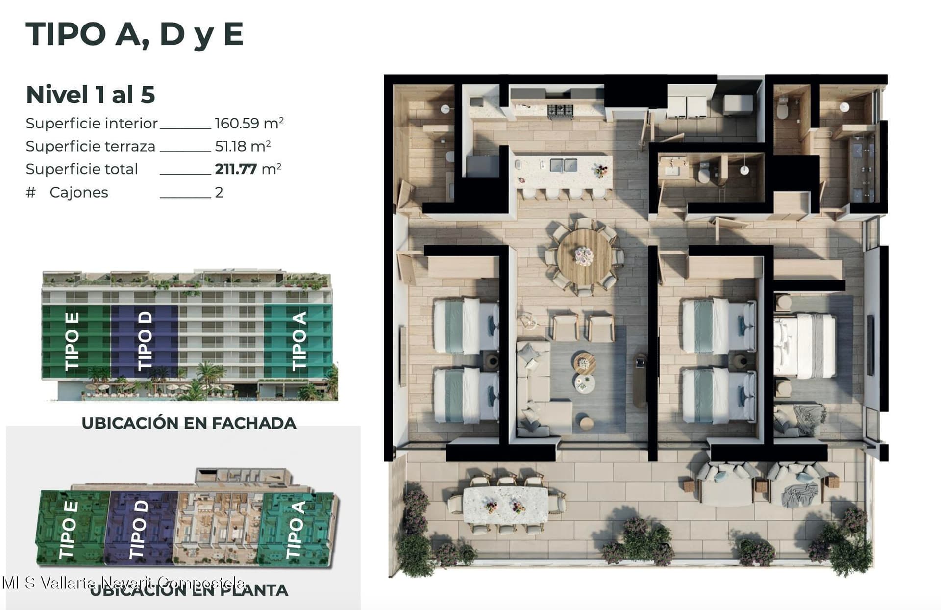 Condominio en La Cruz de Huanacaxtle