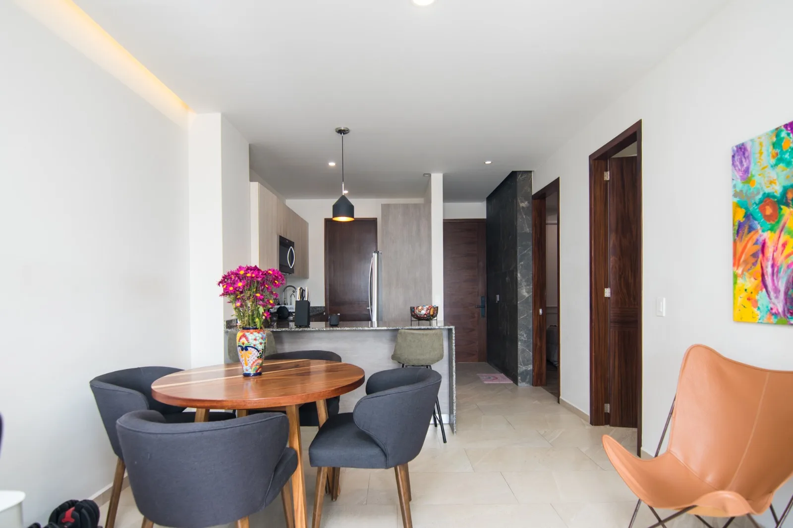 Dining and kitchen